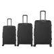 Set de Valijas Skora Bs As HARD Negro 20 24 y 28 doble rueda. cerradura TSA - x1u
