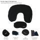Kit de Viaje - Almohada inflable y antifaz con bolsa de guardado  Wanderlust - x1u