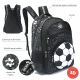 Mochila Lets Play Sports futbol pelota termoformada 32x45x15cm 18 " x1u
