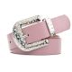 Cinturon Classic Night Out hebilla y pasador con brillos colores 3.5cm; x1u