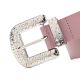 Cinturon Classic Night Out hebilla y pasador con brillos colores 3.5cm; x1u