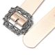 Cinturon Classic Night Out hebilla cuadrada labrada 4cm; x1u