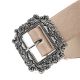 Cinturon Classic Night Out hebilla cuadrada labrada 4cm; x1u
