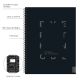 Cuaderno universitario tapa flexifle BLACK 80 hojas 80 grs - x1u