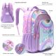Mochila Lettering hello sunshine con llavero 32x45x15cm 18 Pulg - x1u