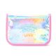 Cartuchera desplegable con velcro Think Happy Lettering smile sparkle 23x16cm - x1u