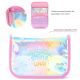 Cartuchera desplegable con velcro Think Happy Lettering smile sparkle 23x16cm - x1u