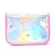 Cartuchera desplegable con velcro Think Happy Lettering smile sparkle 23x16cm - x1u