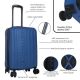 Valija Urban Mode Hard ABS Azul 20 pulg doble rueda. expandible. cerradura de combinacion TSA - x1u