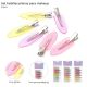Set hebillas planas para makeup - x6u