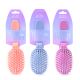 Cepillo neumatico desenredante plegable mango largo x1u
