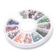 Nail Art en disco strass multicolor - x1u