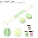 Set dee ducha x3 spa sponja. pom pom.esponja de espalda baño x3u