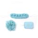Set de ducha spa esponja, pom pom,esponja de espalda baño x3u