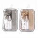 Set x4 spa de viaje con neceser -esponja pompom -jabonera -peine -porta cepillos x4u