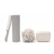 Set spa de viaje con neceser, esponja pompom, jabonera, peine, porta cepillos x4u