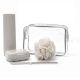 Set spa de viaje con neceser, esponja pompom, jabonera, peine, porta cepillos x4u