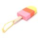Esponja de baño con forma de helado -Mango de madera x1u