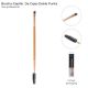 Brocha-Cepillo de cejas doble punta - x1u