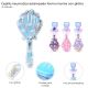 Cepillo neumatico estampado forma marina con glitter - x1u