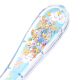 Cepillo neumatico estampado forma marina con glitter - x1u