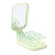 Cepillo plegable rectangular desenredante con espejo - x1u
