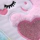 Bandolera Fur Baby unicornio con manijas 22x23x5cm - x1u