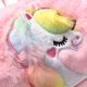 Bandolera barrel Fur Baby unicornio con manijas 20x12x11.5cm - x1u