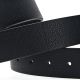 Cinto hombre 3.5 cm Negro con 3 pasadores metalicos negros Go incluye caja - x1u
