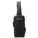 Morral Sling con cerradura y USB tela impermeable 32x18x10 cm bolsillo horizontal; x1u