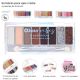 Sombras para ojos cristal x 8 tonos con aplicador x24u.