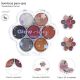 Sombras para ojos flor combinadas x 6 tonos x24u.