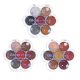 Sombras para ojos flor combinadas x 6 tonos x24u.