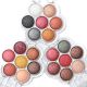 Sombras para ojos flor combinadas x 6 tonos x24u.