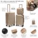 Set Valijas SKORA BS AS HARD ABS Vison 24-20 y Beauty Case .doble rueda fija. expandible y cerrad