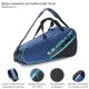 Bolso raquetero termoformado Tenis con doble compartimento capacidad hasta 6 raquetas 76x32x16 cm;