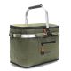 Canasto WANDERLUST 43x26.5x28 cm con doble asa y estructura de aluminio forreria isotermica - x1u