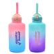 Botella motivacional degrade multicolor 2000 ml; x1u