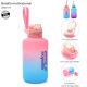 Botella motivacional degrade multicolor 2000 ml; x1u