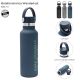 Botella térmica Wanderlust con tapa y agarre; x1u