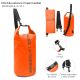 Mochila estanco impermeable con hebilla de cierre. Dos correas de cinta regulables y desmontables 5