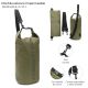 Mochila estanco impermeable con hebilla de cierre. Dos correas de cinta regulables y desmontables 5