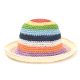 Sombrero capelina tejida multicolor simil crochet - x1u