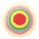 Sombrero capelina tejida multicolor simil crochet - x1u