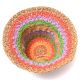 Sombrero capelina tejida multicolor simil crochet x1u