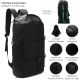 Mochila engomada 52x30x17.5 cm con cierres waterproof. Hebillas de Ajuste. Bolsillos internos. 20.5