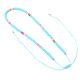 Collar canutillos turquesa x1u.