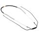 Collar canutillos negro x1u.