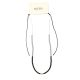 Collar canutillos negro x1u.