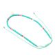 Collar canutillos turquesa x1u.